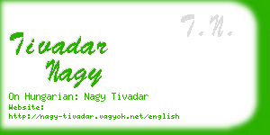 tivadar nagy business card
